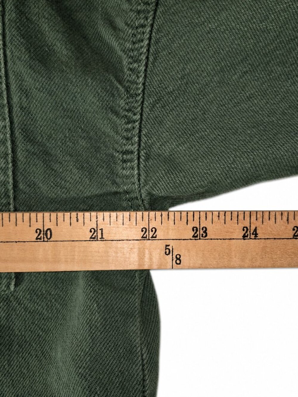 Zara Womens XS Shirt Jacket Green Overshirt Long Sleeve Cotton - Picture 5 of 8